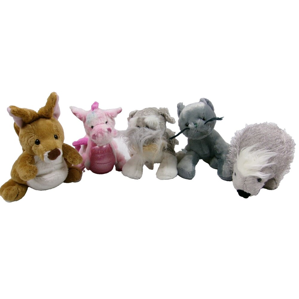Ganz Webkinz Lot of 5 Assorted Plush Stuffed Animals Dragon Kangaroo Porcupine